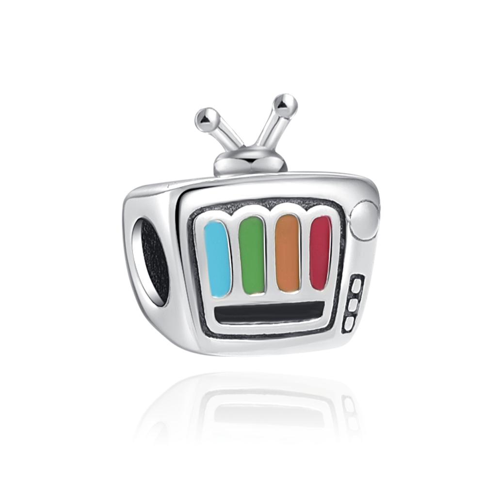 Новый Медный Робот Радио Биологическое Зеркало Стеклянный Хрустальный Шар Изысканные Шармы Подходят Для Оригинальных Браслетов Сделай Сам Женские Украшения