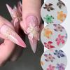 2 Pieces Silicone Nail Art Mould for Floral Embossing Manicure Tool With Reusable Flower Designs Templates