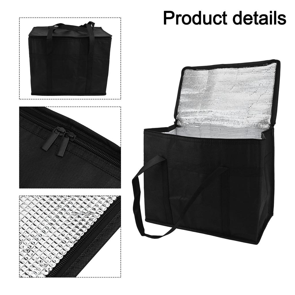 Складной изолированный ланч-бокс, идеально подходящий для пикников с доставкой еды и многого другого