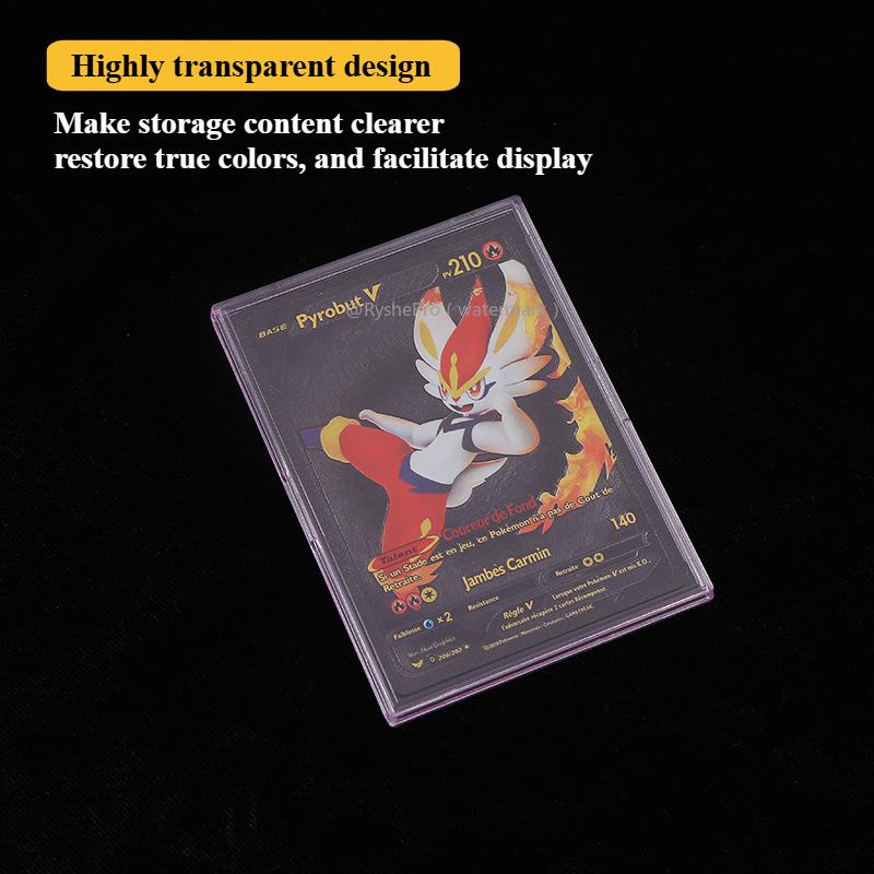 10 шт. 69*95 мм защитные чехлы для карточек из жесткого пластика для бейсбола с верхней загрузкой для коллекционных спортивных карточек