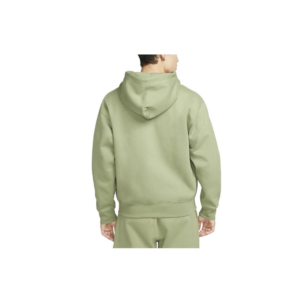Nike Мужская куртка с капюшоном на молнии с вышивкой Solo Swoosh, зеленая DR0404-386