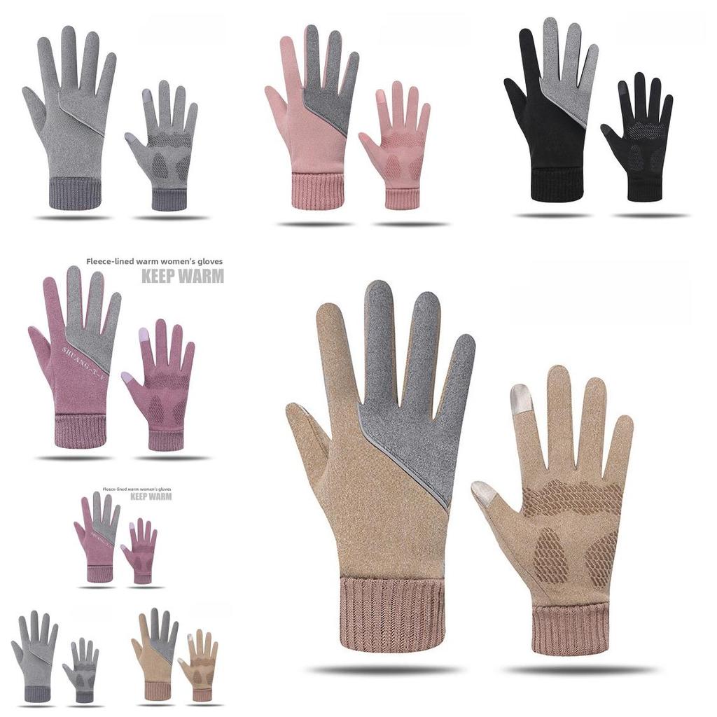 Женские утепленные зимние перчатки с функцией сенсорного экрана для поездок на работу и катания на лыжах