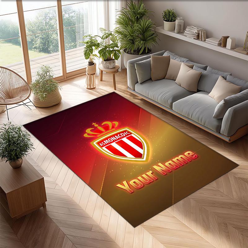 Monaco FC Printed Crystal Velvet Rug Non‑Slip Crystal Velvet Carpet For Sofa Bedroom Indoor Home Decoration