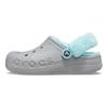 Crocs Классические клоги EVA Теплые плюшевые клоги Клоги унисекс Серый Синий 206633-0IG