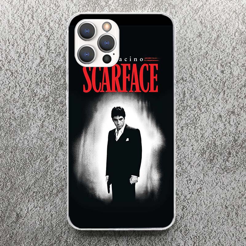 Scarface 1983 Film Al Pacino Movie Phone Case For iPhone 17 16 15 14 13 12 11 Pro Max Mini Plus Air 7 SE 8 Soft Silicone Print S