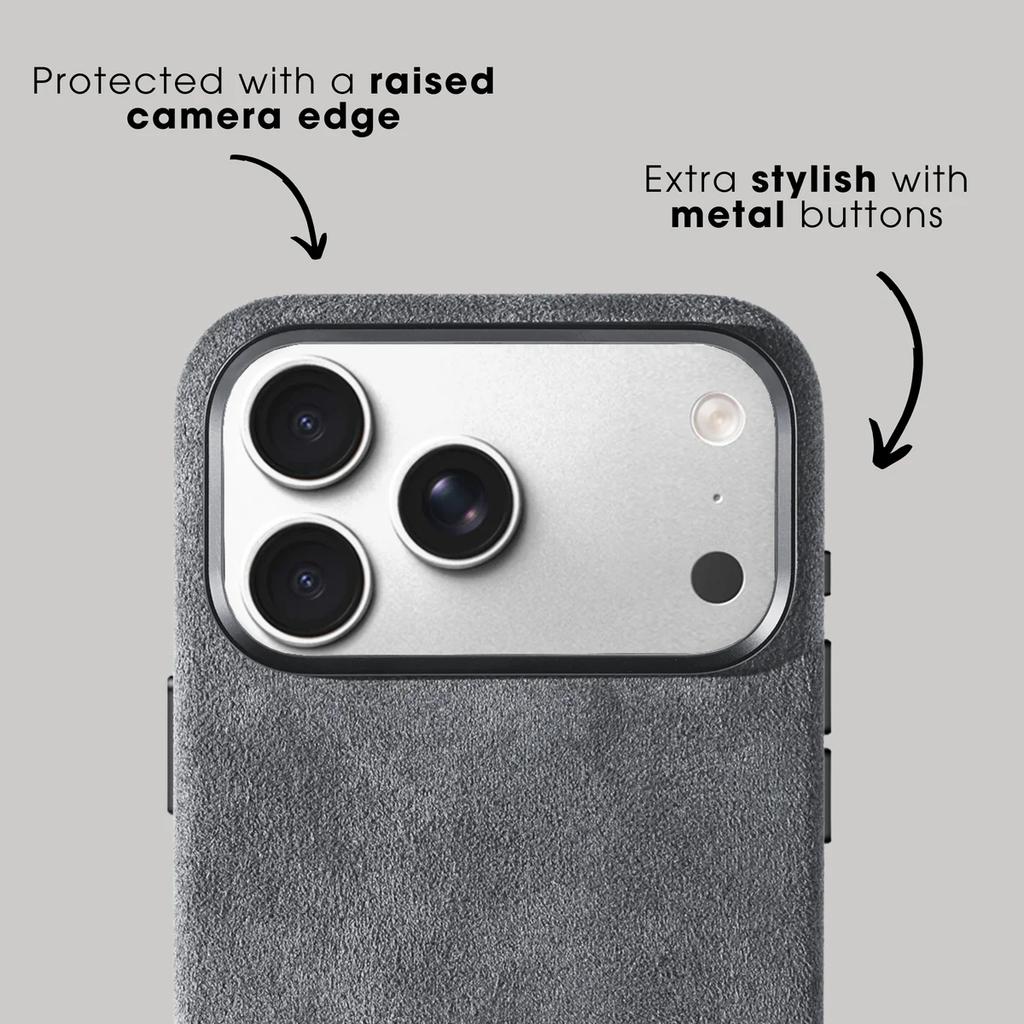 100% Alcantara Case for IPhone 17 Pro Max Luxury Cover with MagSafe Camera Shooting Button Magnetic Cases for IPhone17 Pro Max