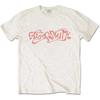Aerosmith 'Classic Logo' Natural T Shirt - NEW