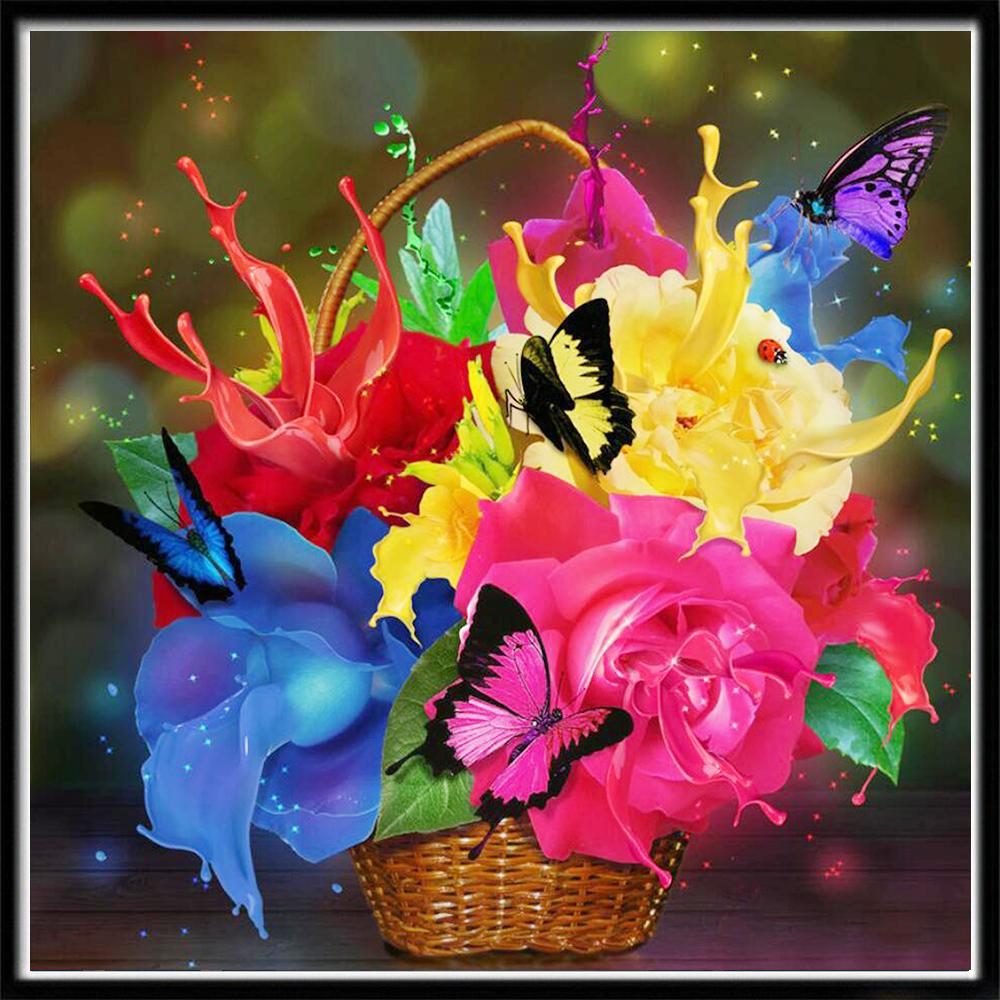 Diy 5Drose алмазная живопись полная алмазная вышивка настенная наклейка цветочная мозаика украшение дома картина подарок ручной работы
