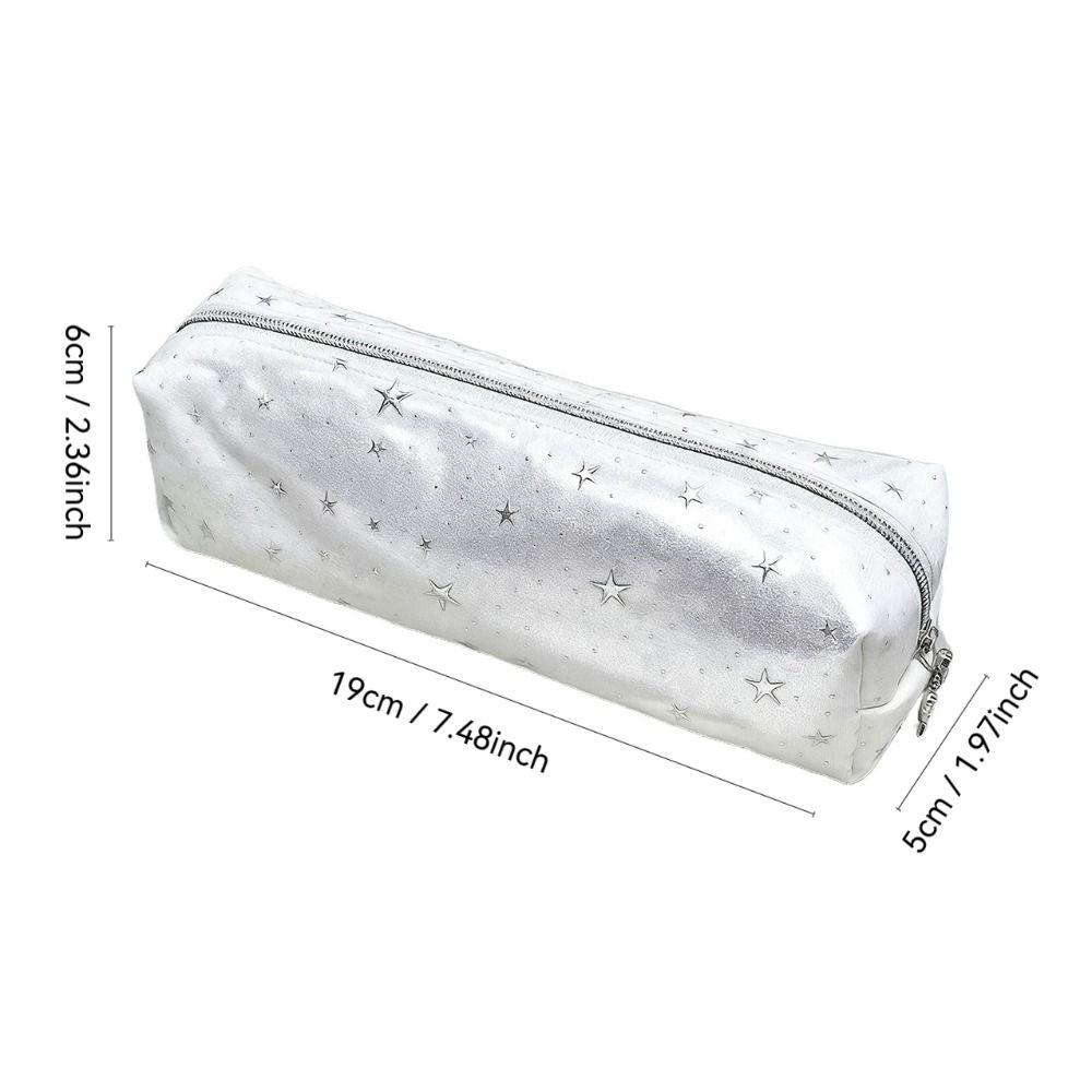 Large Capacity Pen Bag Stars Wave Point Stationery Bag New Cosmetic Bag Students Supplies