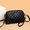 New Women's Mobile Bag Clutch Bag One-Shoulder Crossbody Bag Horizontal Diamond Embroidered Line Mother Bag