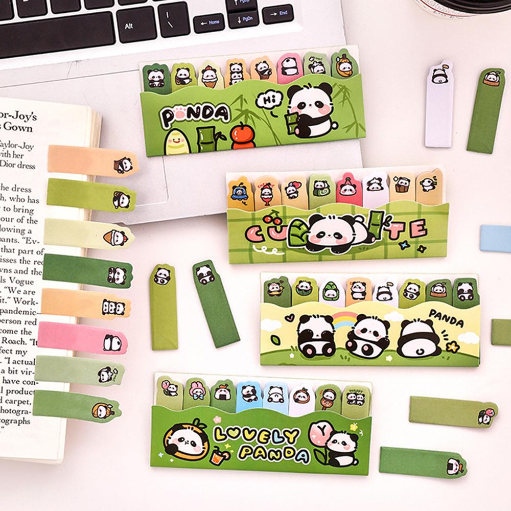 1 шт. Кавайный мультяшный панда блокнот закладка канцелярские принадлежности флаги индекс вкладка клейкие заметки этикетки бумажные наклейки