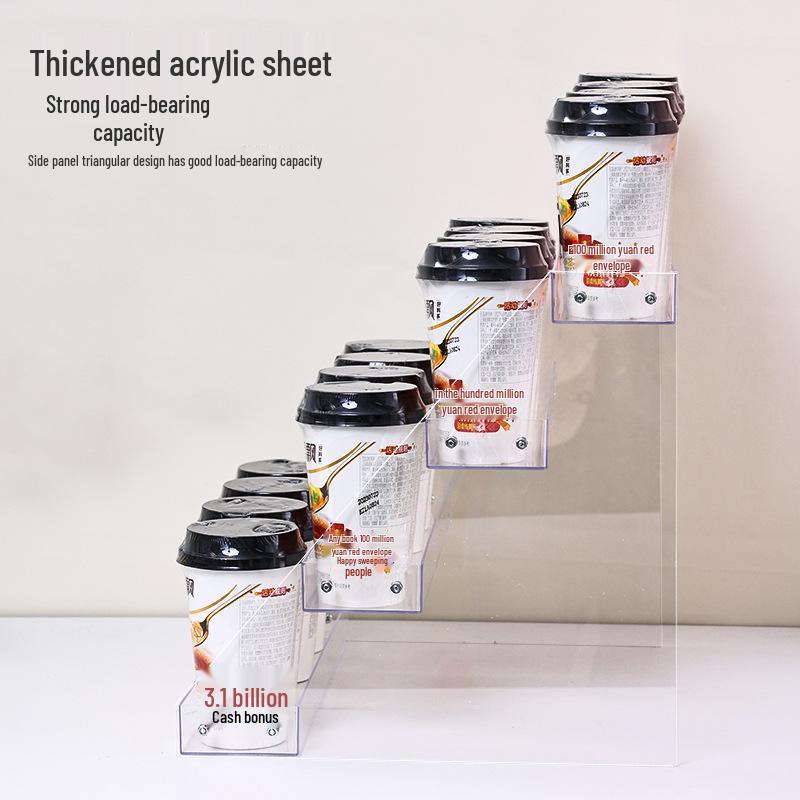 Акриловая ступенчатая стойка для демонстрации сигарет и напитков