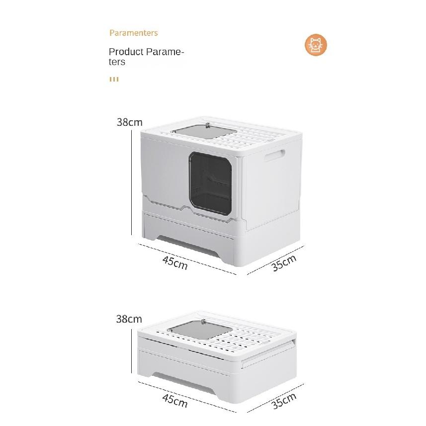 Полностью закрытый туалетный лоток, большой складной туалет для кошек, туалет для домашних животных, товары для домашних животных