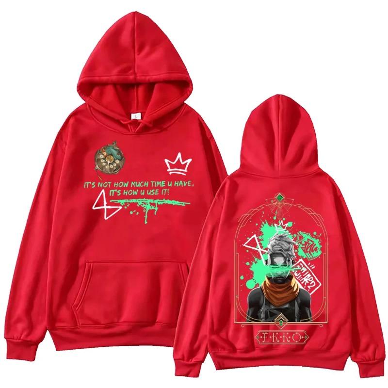 Горячая аниме Ekko-Arcane Hoodie Harajuku Hip Hop Pullover Tops Популярная музыкальная толстовка Fans Gift Hoodies & Hoodies Men's