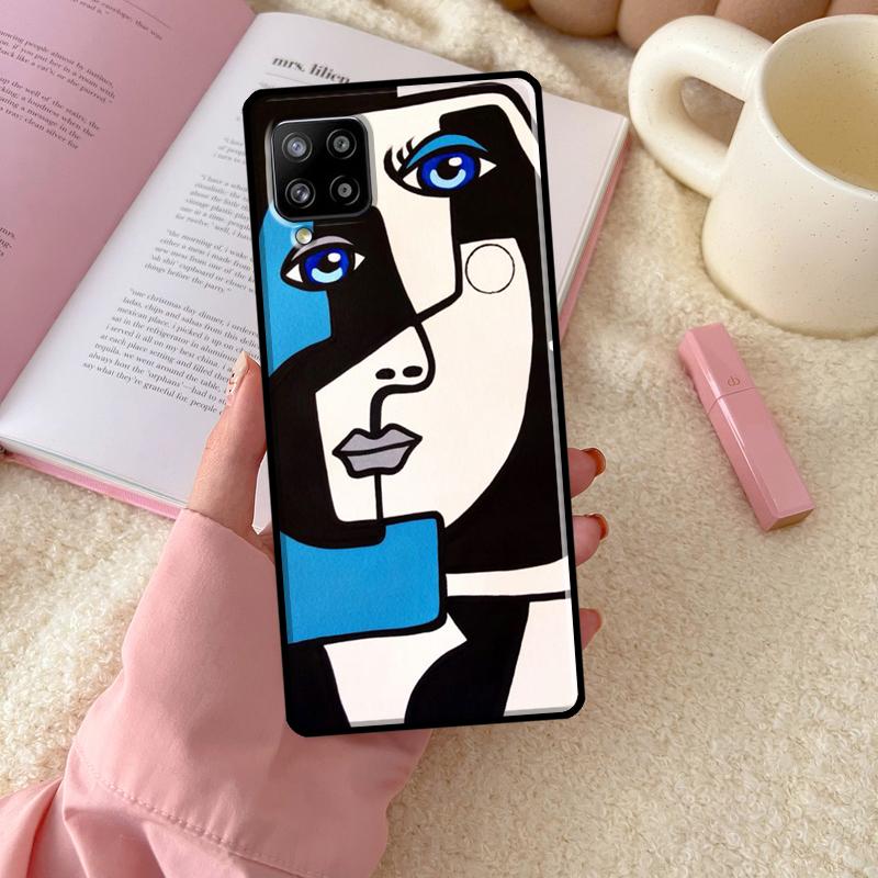 Абстрактная портретная живопись Чехол для Samsung Galaxy A16 A26 A36 A56 A06 A53 A33 A13 A12 A32 A52 A55 A35 A15 A54 A34 A14