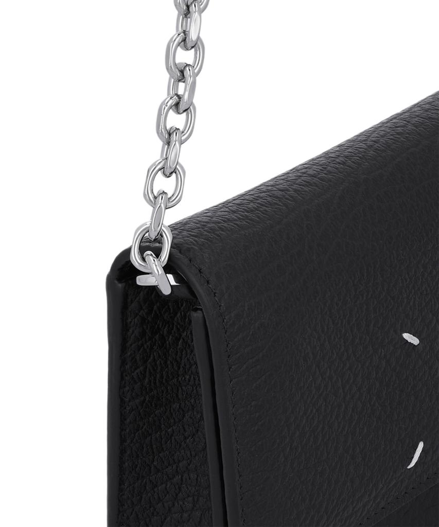 Maison Margiela Medium 4-Stitch Chain Wallet - Black / Sa3Ui0008P4455T8013
