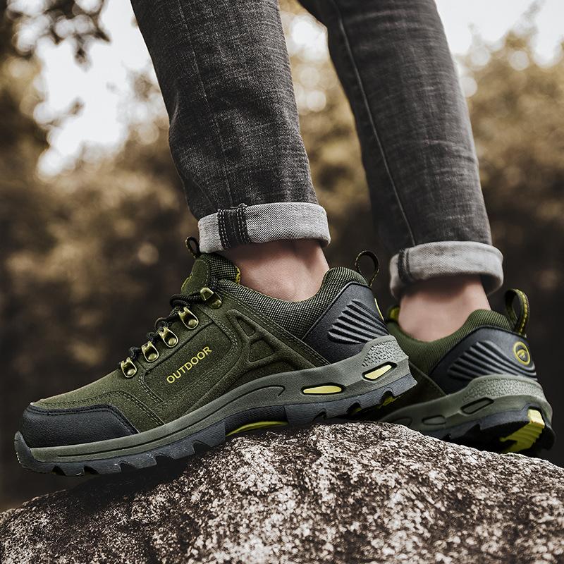 Мужская обувь больших размеров осень и зима новая обувь для активного отдыха и походов водонепроницаемая, нескользящая и износостойкая обувь для походов