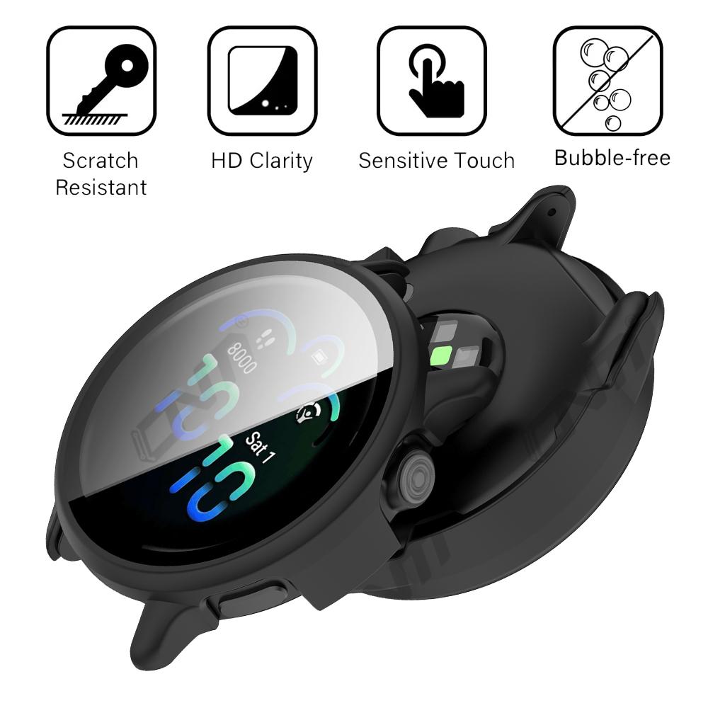 Стекло+Чехол для Garmin VivoActive 6 Защитное стекло для экрана и Жесткий ПК Защитный бампер для Аксессуаров Vivo Active 6