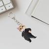 1 шт/3 шт брелок для ключей с изображением кота акриловый мультяшный костюм кота брелок для рюкзаков сумок сотовых телефонов украшения
