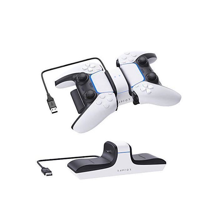 Raptor Station de Chargement pour 2 manettes Playstation 5