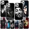 Анонимная маска V для Вендетты Чехол для телефона Phnoe для Iphone 17 Air 16 16E 11 12 13 Mini 14 Plus 15 Pro Max 7 8 + SE 2020 Чехол для телефона Coq