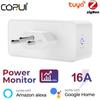 Corui Tuya Zigbee Smart Plug 16a Brazil Socket Outlet Adapter Power Monitor Timer Smart Life App Voice Support Google Home Alexa