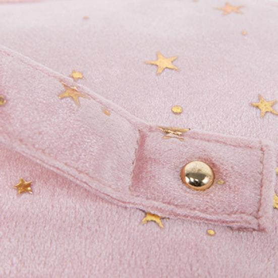 Бархатный футляр для хранения косметики в стиле ретро, ​​органайзер для путешествий со звездой и вышивкой