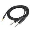 Male 3.5mm1/8  To 6.35mm 1/4 Male TRS Stereo Audio AUX Cable PC For iPod 3/5
