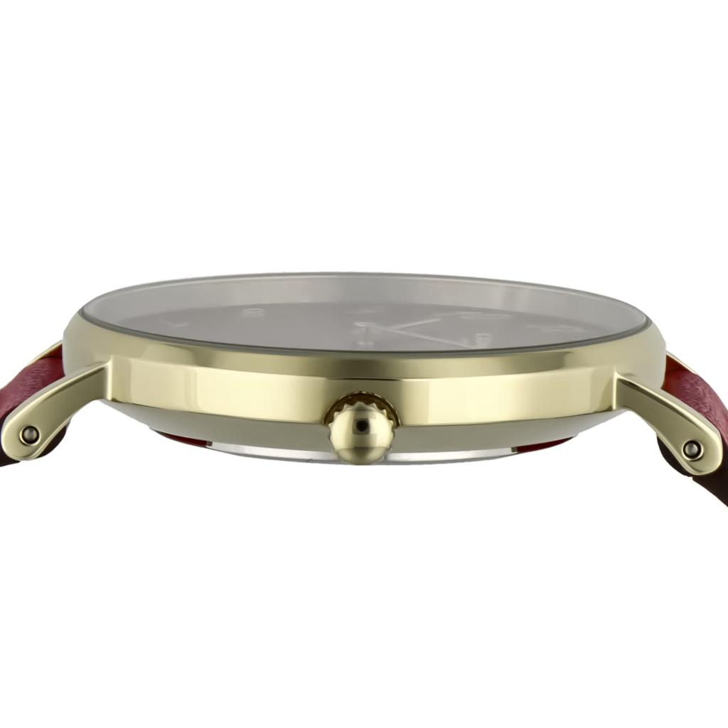 Часы PERRY из нержавеющей стали с красным циферблатом, кварцевые, 36 мм, 14503722 [Coach] женские [Товар]