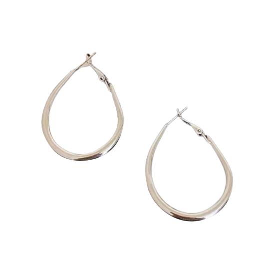 1 пара женских сережек-колец в преувеличенном стиле, большие серьги-кольца, гладкая поверхность, однотонные, легкие висячие серьги, украшения для клубной вечеринки