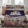 Игровое одеяло Hello Neighbor 2 Легкое Для общежитий, Дневного сна, Гостиной, Офиса, Дивана, Всесезонное