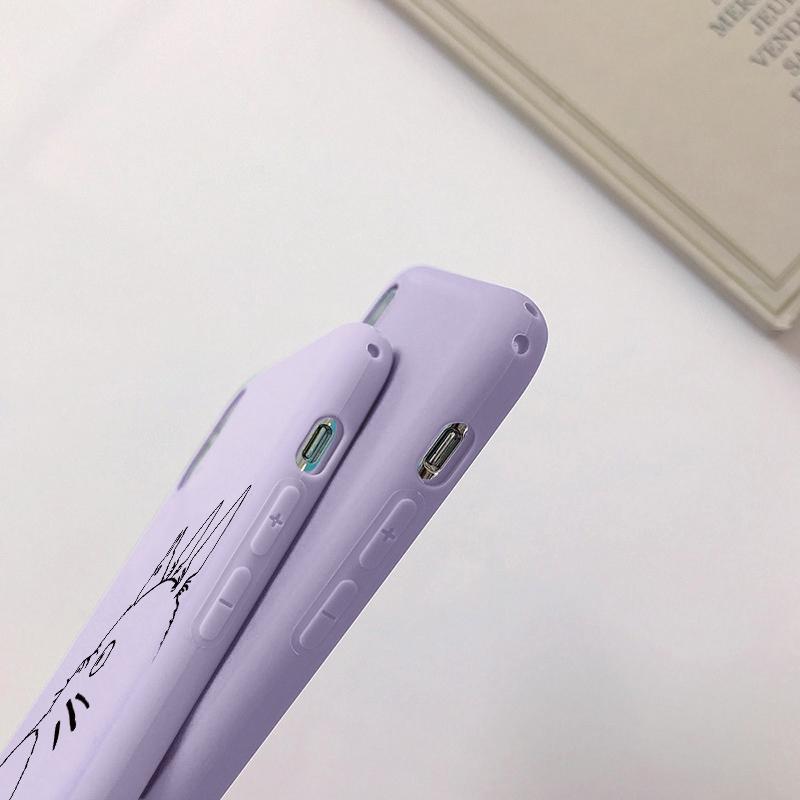 Чехол для телефона Totoro Couple для iPhone 15 Samsung A55 S24 FE S25 M35 Xiaomi Redmi Note 13 Pro 14C Huawei Honor Realme противоударный матовый чехол с защитой от царапин