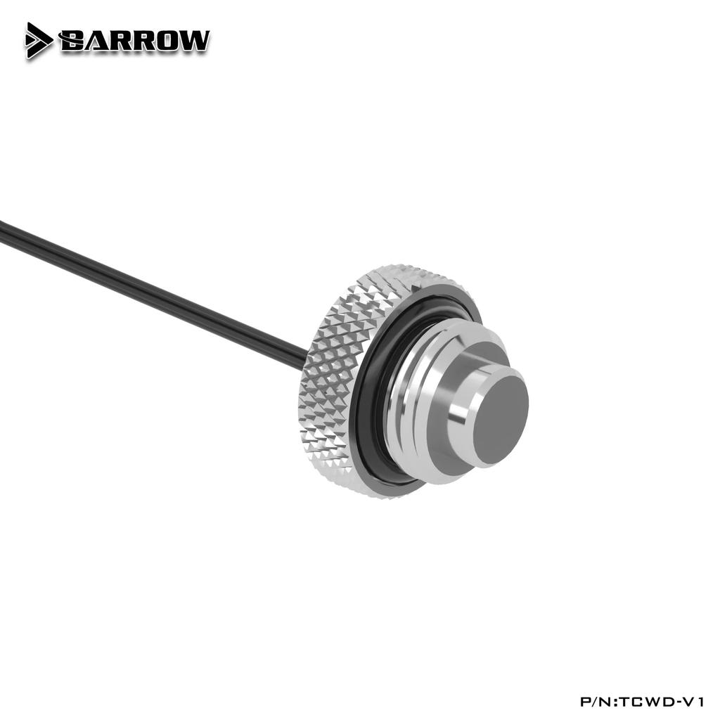 Barrow Temperature Sensor Stop Fitting, G1/4'' 10K 8mm(Short) 15mm(Long) For Water Cooling System+ 30cm Cable, TCWD-V1/TCWDL-V1