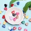 Hanmade Acrylic 11.7*13.5mm Fashion Heart Loose Beads Macaron Color Materials DIY
