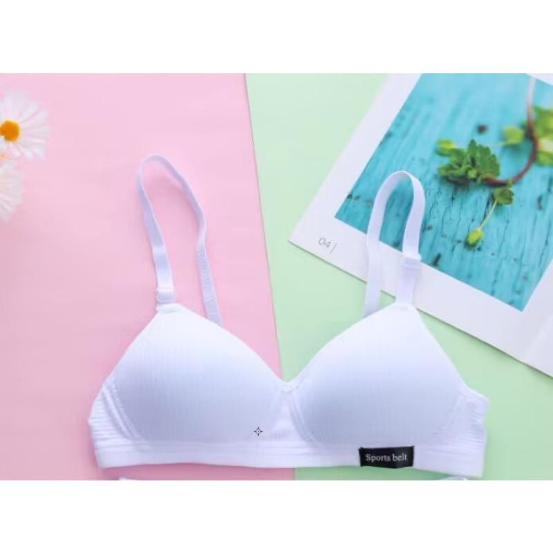 Teenager Girls AB Cup Underwear Ladies Wireless Seamless Grather Bra Girls Breatahble Training Bra