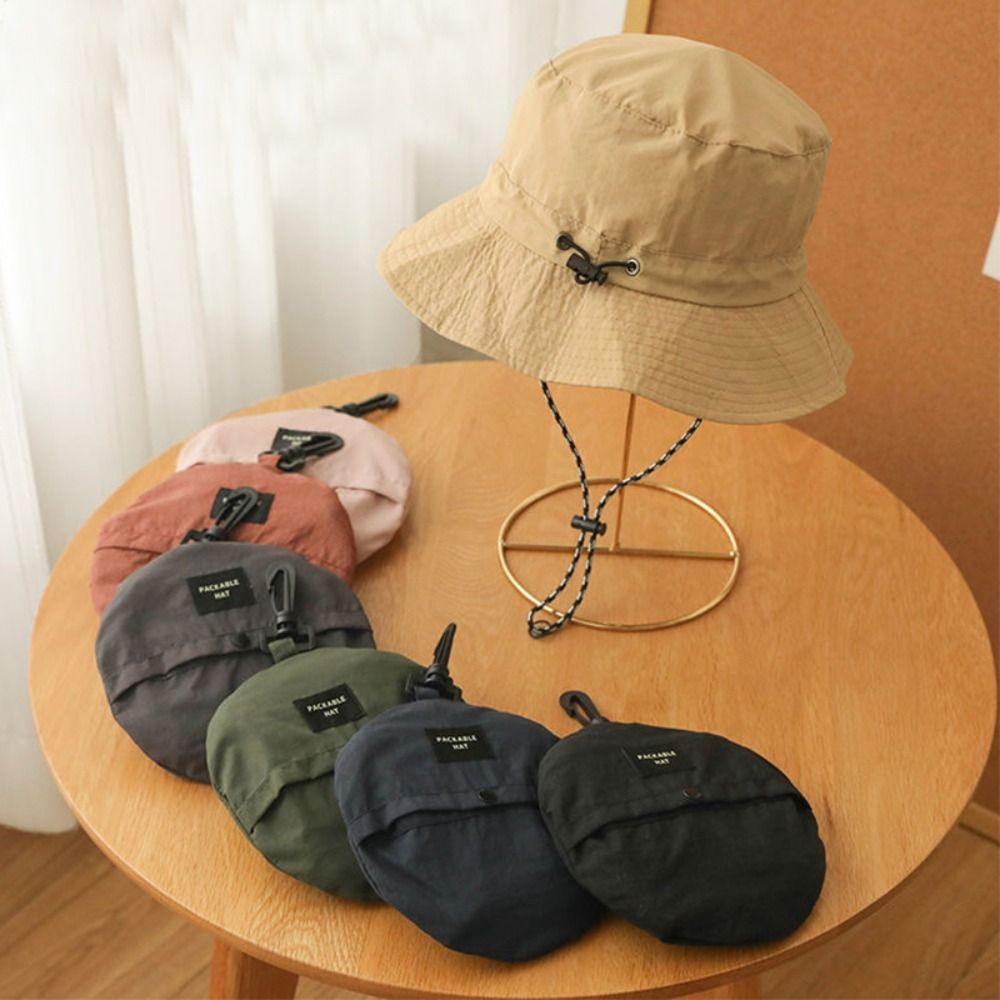 Storage Bag Bucket Hat Waterproof Sun Hat Summer Fishing Cap Camping Hiking