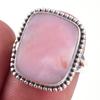 Natural Pink Opal Gemstone Handmade 925 Solid Sterling Silver Ring Size 6 U4G05