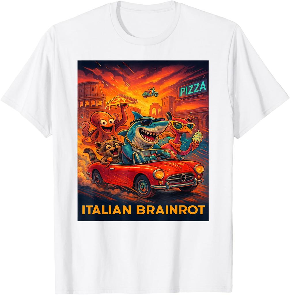 Italian Brainrot Trendy Viral Internet Meme Unisex T-Shirt 7