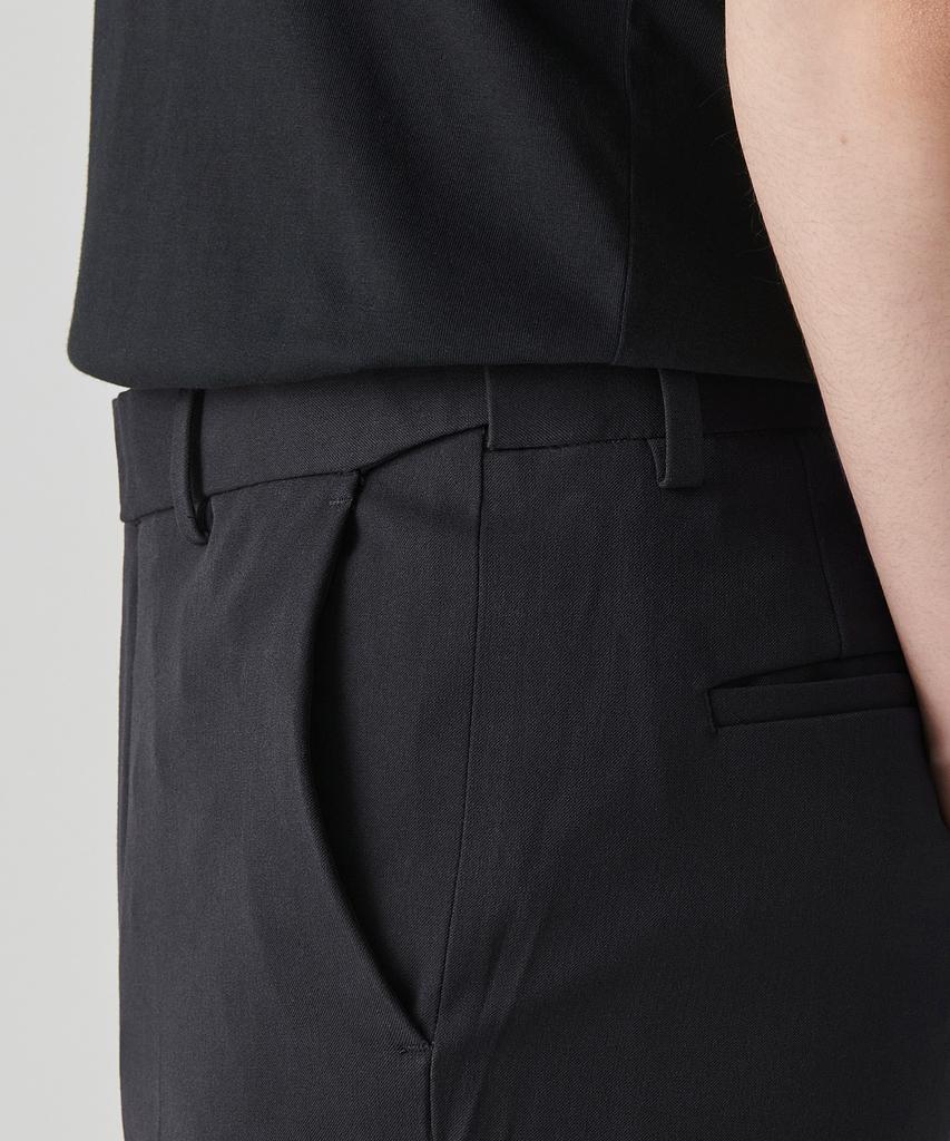 MUSINSA STANDARD Straight Hidden Banding Slacks [Dark Gray]
