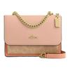 KlareSignature Coated Canvas With Leather Shoulder Bag, Crossbody Bag Small Women's Sand CBI96-IMY3B