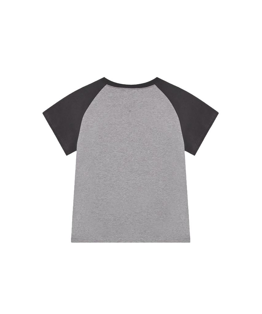 T-shirt с логотипом горы в горошек и рукавами реглан Tansanmageunesyum