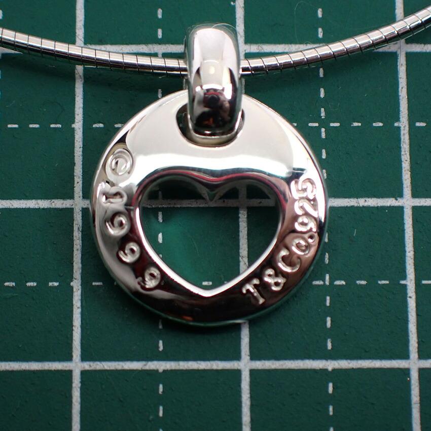 [Used] TIFFANY/Tiffany 925 Heart Omega Chain Pendant [g388-39]