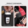 AEK4   Car Keychain Case Zipper Carbon Fiber Key Protector Cover For KIA Sportage Ceed Sorento Niro Cadenza Proceed Sephia
