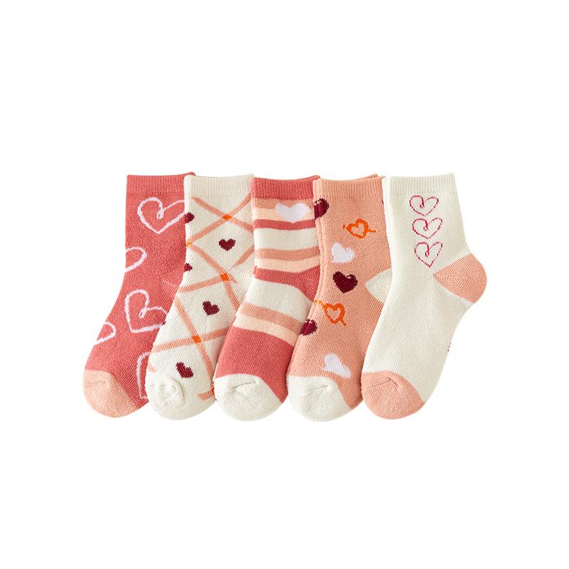 Детские носки среднего размера Love Terry Socks, ветрозащитные, теплые, износостойкие, универсальные, принцесса