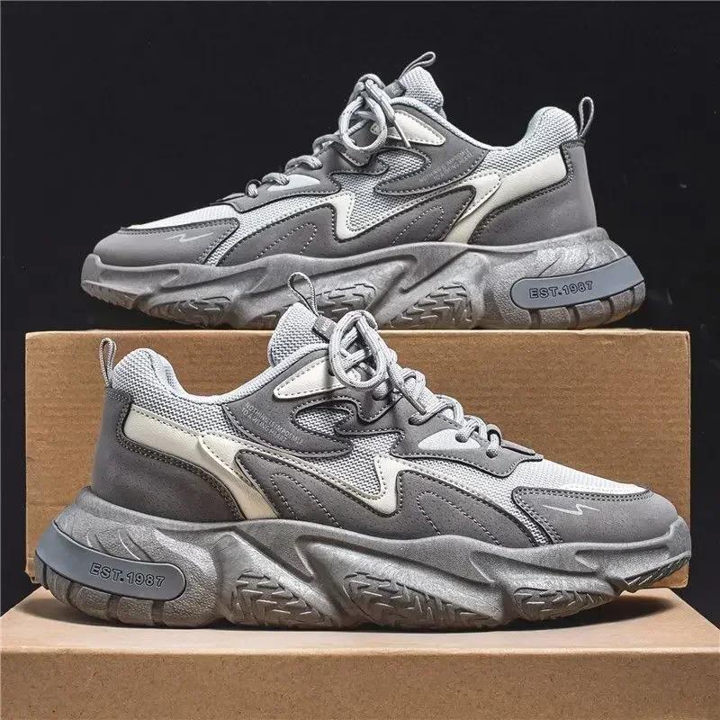 2024 Роскошные мужские кроссовки Брендовые мужские повседневные кроссовки Новые качественные туфли для мужчин Модные туфли на платформе для активного отдыха Tenis Masculino