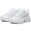 FILA Women's White Silver Low Top Retro Casual Sneakers F12W021103FSP