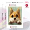 Cute Shiba Inu Pattern  3pcs 100% Round Full Drill 5D DIY Diamond Painting Embroidery Cross Stitch Rhinestone Décor