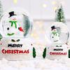 Christmas Glowing Crystal Ball English Glass Ball Desktop Ornaments Christmas Eve Children Gift Glowing Crystal Ball Decoration
