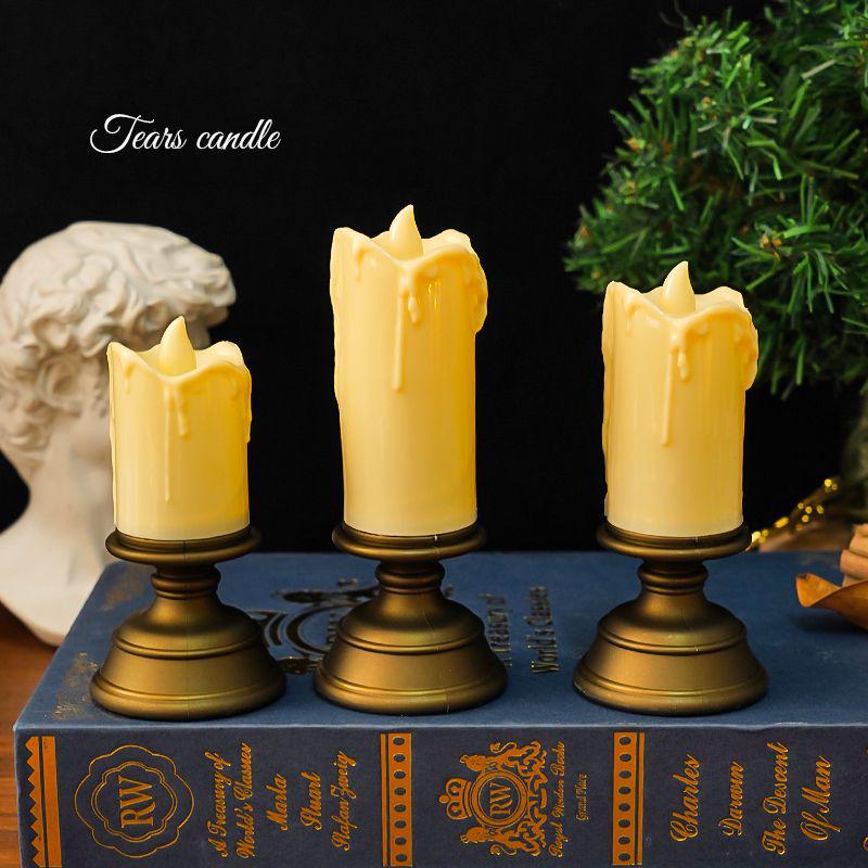 Ретро Электронная Свеча для Атмосферы в Спальне, Квест-Комнат, Свадеб и Мероприятий