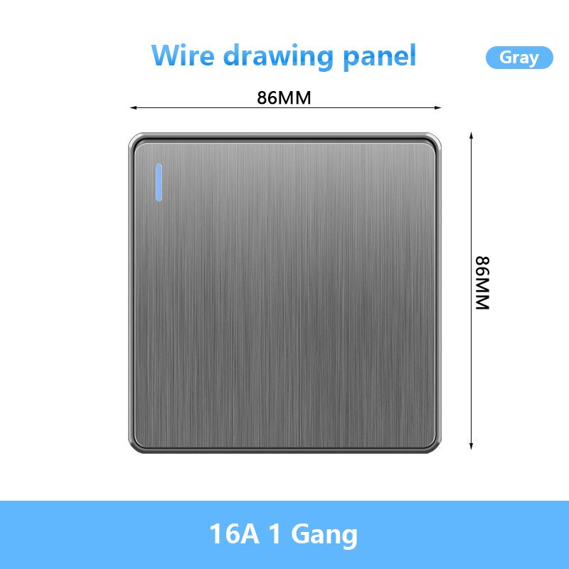 86 Тип британский стандарт настенный выключатель света 16A матовая панель ВКЛ ВЫКЛ домашний выключатель питания клавишный 1/2/3/4 Gang 1/2Way